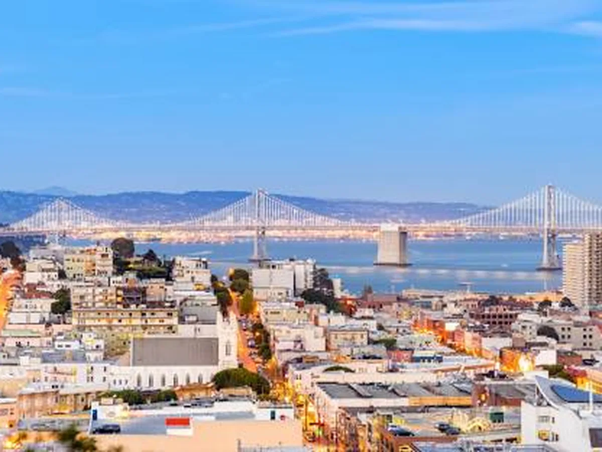 San Francisco skyline and Bay Bridge