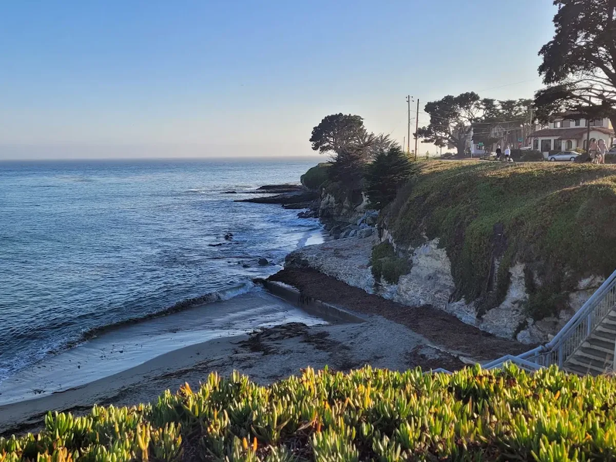Santa Cruz, CA coastline in Santa Cruz County